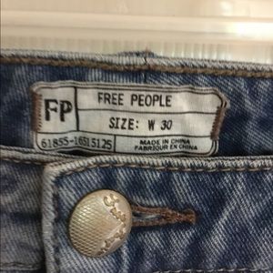 Free people jean shorts